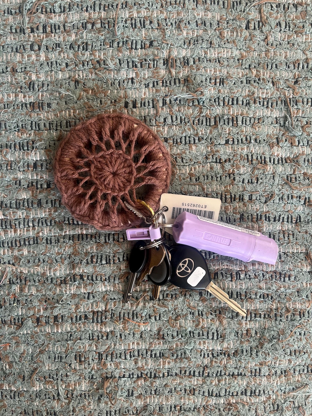 Rohee Keychain The Roxy: Crochet Keyholder, Chunky Boho Keyring - Etsy