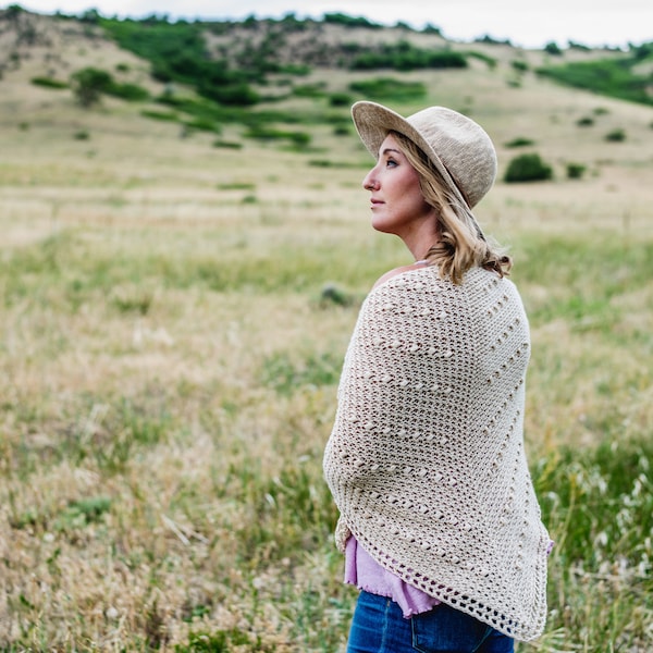handmade crosia shawl