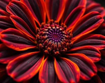 20 semillas de zinnia naranja rey: planta de colores distintivos