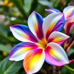 10 Plumeria Tree tropical Hawaiian tree Bonsai Seeds Heirloom Rare colorful lawn plant purple white shrub.