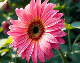 20 Black Oil Pink Sunflower Seeds Plants Garden Planting Colorful Rare organic