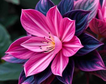 Midnight Valentine Balsam Seeds: Camellia Flower, Distinct Colors