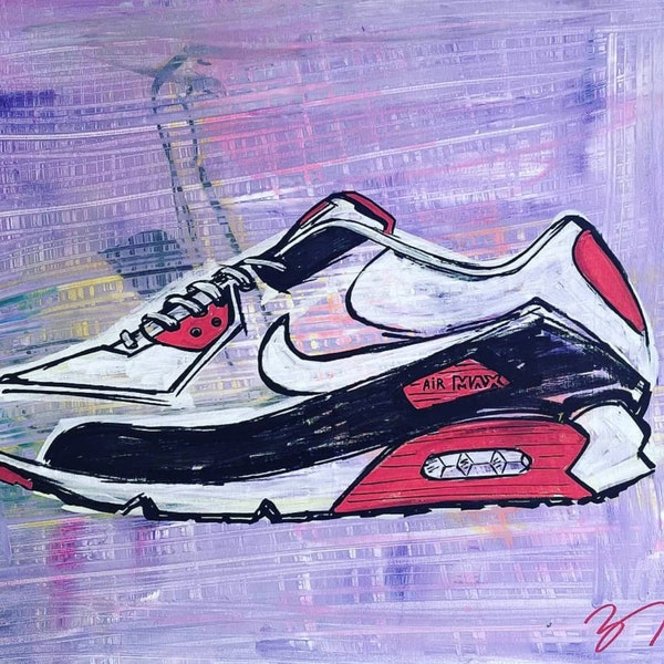 tableau peint à la main Air Max