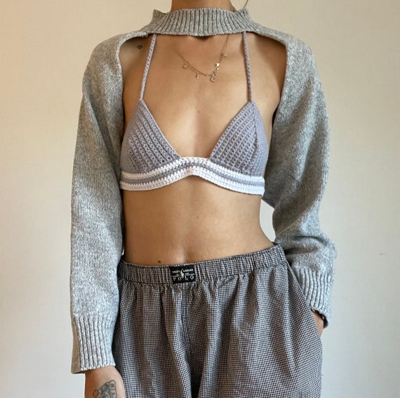 striped bralette