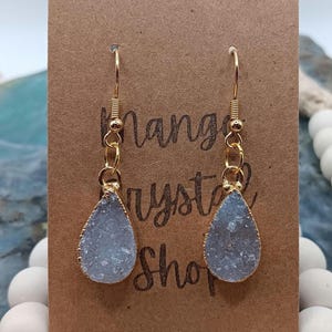 Handmade Druzy Agate Earrings