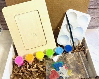 Kids picture frame craft kit, DIY Kids picture frame, Picture frame paint kit, Kids paint kit, screen free, Christmas gift, Birthday present
