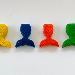Mermaid crayons, party favors, kids gift ideas, girls birthday party, mermaid party, mermaid tail, mermaid party favors