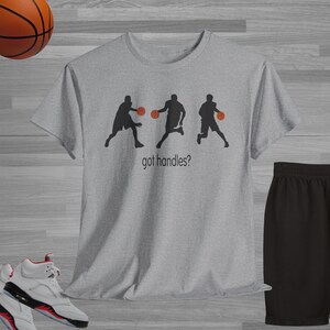 Vintage Got Handles Basketball T-Shirt, Spieltag Shirt, Vintage Slogan Shirts, Basketball Spieler in Bewegung T-Shirt, Sport Fan Bekleidung