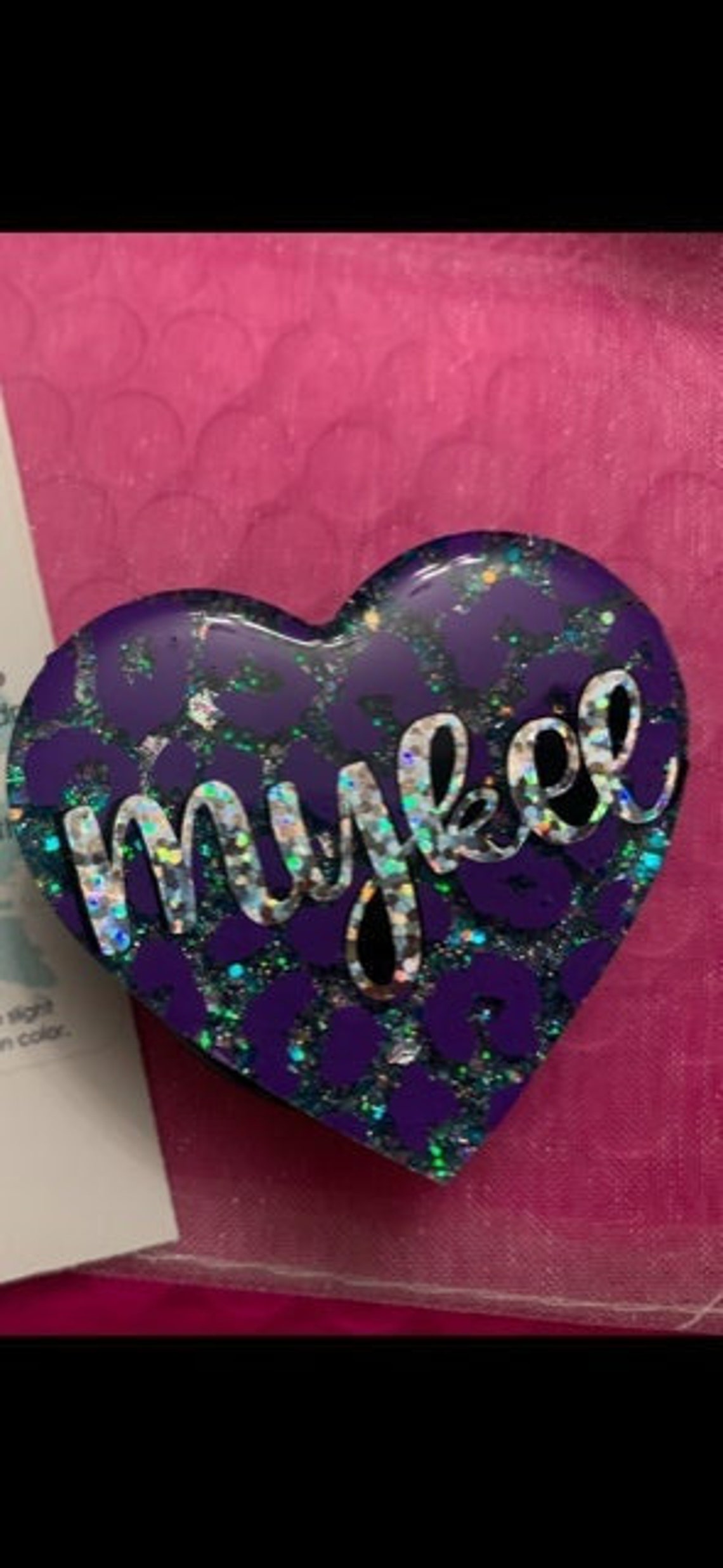 Cheetah Print Heart Stethoscope Tagglitter Stethoscope Etsy