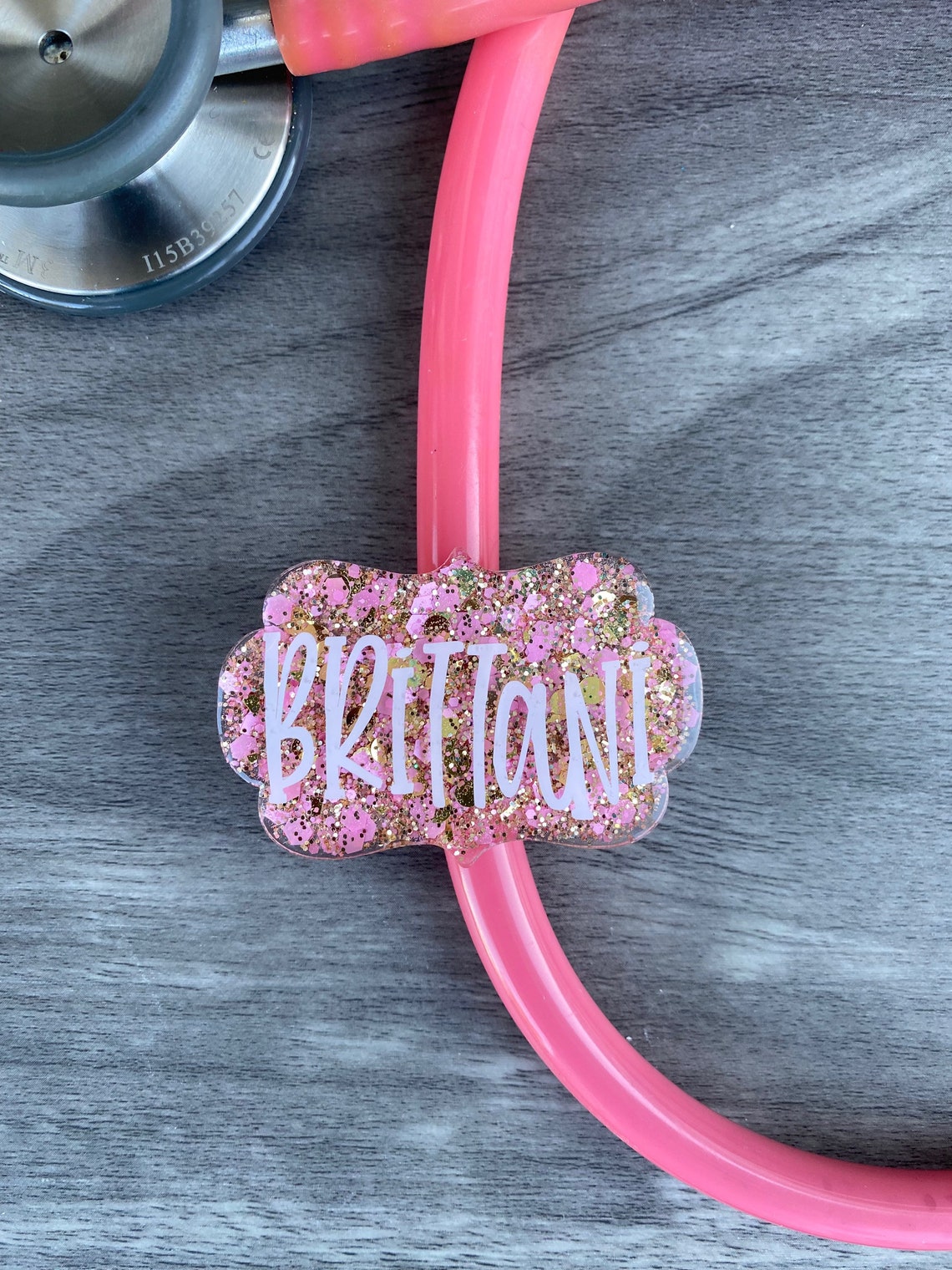 Stethoscope ID Tag Bracket Shaped Custom Stethoscope Tag Etsy