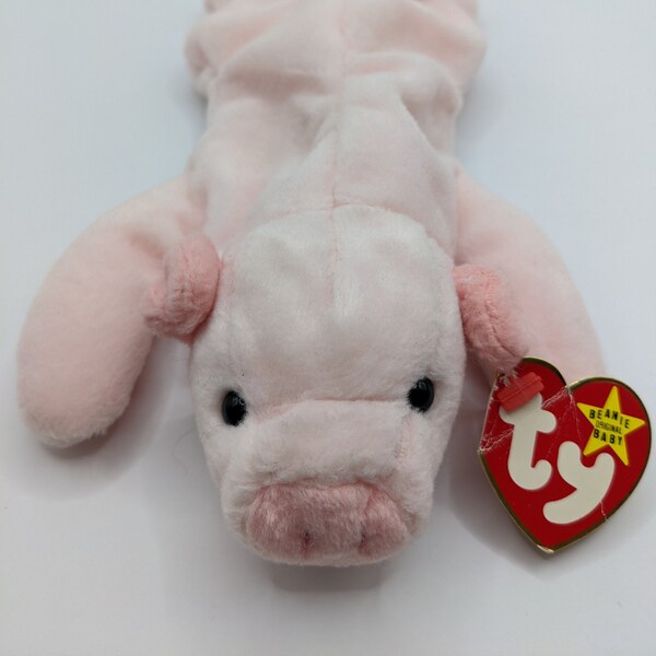 SQUEALER Pig (4005) 1993 Ty Retired Original BeanieBabies MULTIPLE Tag ERRORS