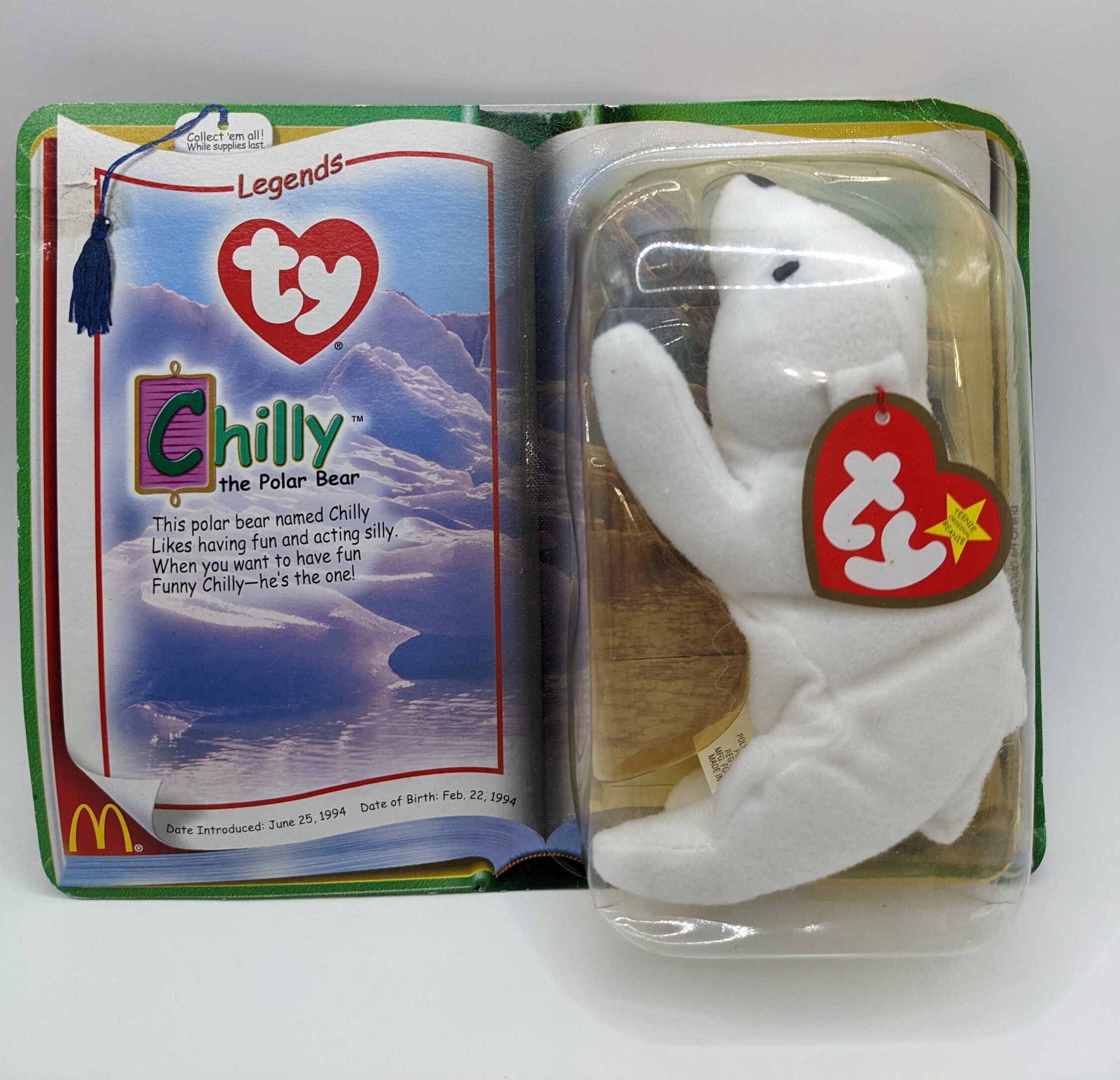 Chilly the polar bear cheap beanie baby value
