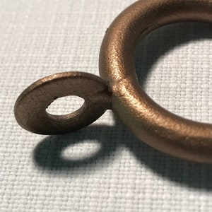 Bronze 1.5” Metal Curtain Rings, Drapery Hooks and Hardware, Living Room and Family Room, Home Decor
