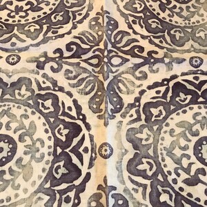 Designer Fabric Remnants Samples, Fat Quarters Squares, Upholstery Cushions Pillows, Sewing Quilting Crafts, Medallion, Blue