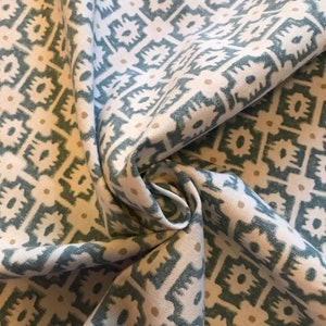 Fabric Remnant Sample, High-End, Fat Quarters Squares, Crafts, Quilting, Upholstery, Pillows, Cushion Covers, Sewing, Aqua, Tiles