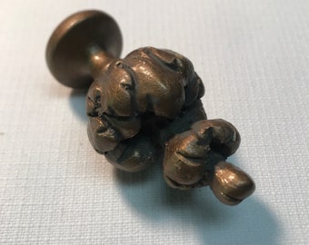 Wood Drapery Rod Finial, Bronze Finish, Decorative Endcaps, Window Treatments, Curtains, Living Room, Family Room, Home Decor,