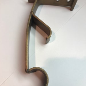 Bronze Metal Drapery Bracket, Double Rods Poles, Home Decor, Window Treatment, Living Room, Family Room, Support Hinges, Decorative Hardware