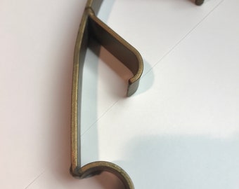 Bronze Metal Drapery Bracket, Double Rods Poles, Home Decor, Window Treatment, Living Room, Family Room, Support Hinges, Decorative Hardware