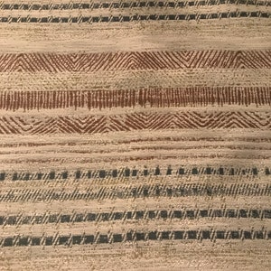 Crypton Fabric Sample, Stain Resistant, Fat Quarters, Crafts Quilting Upholstery, Pillows, Cushion Covers, Sewing, Striped, Aqua, Brown