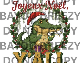 Louisiana Christmas PNG