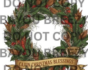 Cajun Christmas blessings png
