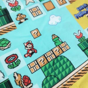 New Mario Fabric 100% Cotton Fabric by the Fat Quarter Springs Creative OOP Super Mario 3 Video Game Gamer Craft Quilt