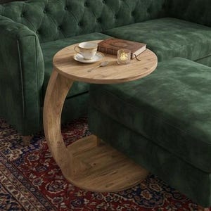 Wheeled C Coffee Table Sofa Table Side Table Nesting Coffee Table Serving Table. Laptop Table.