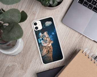 iPhone Case/Lioness/Owl/Animals/Night Sky/Stars