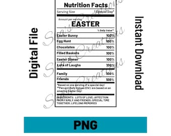 Datos nutricionales de Pascua