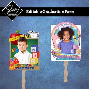 Graduation Fan Template Class of 2024 Printable