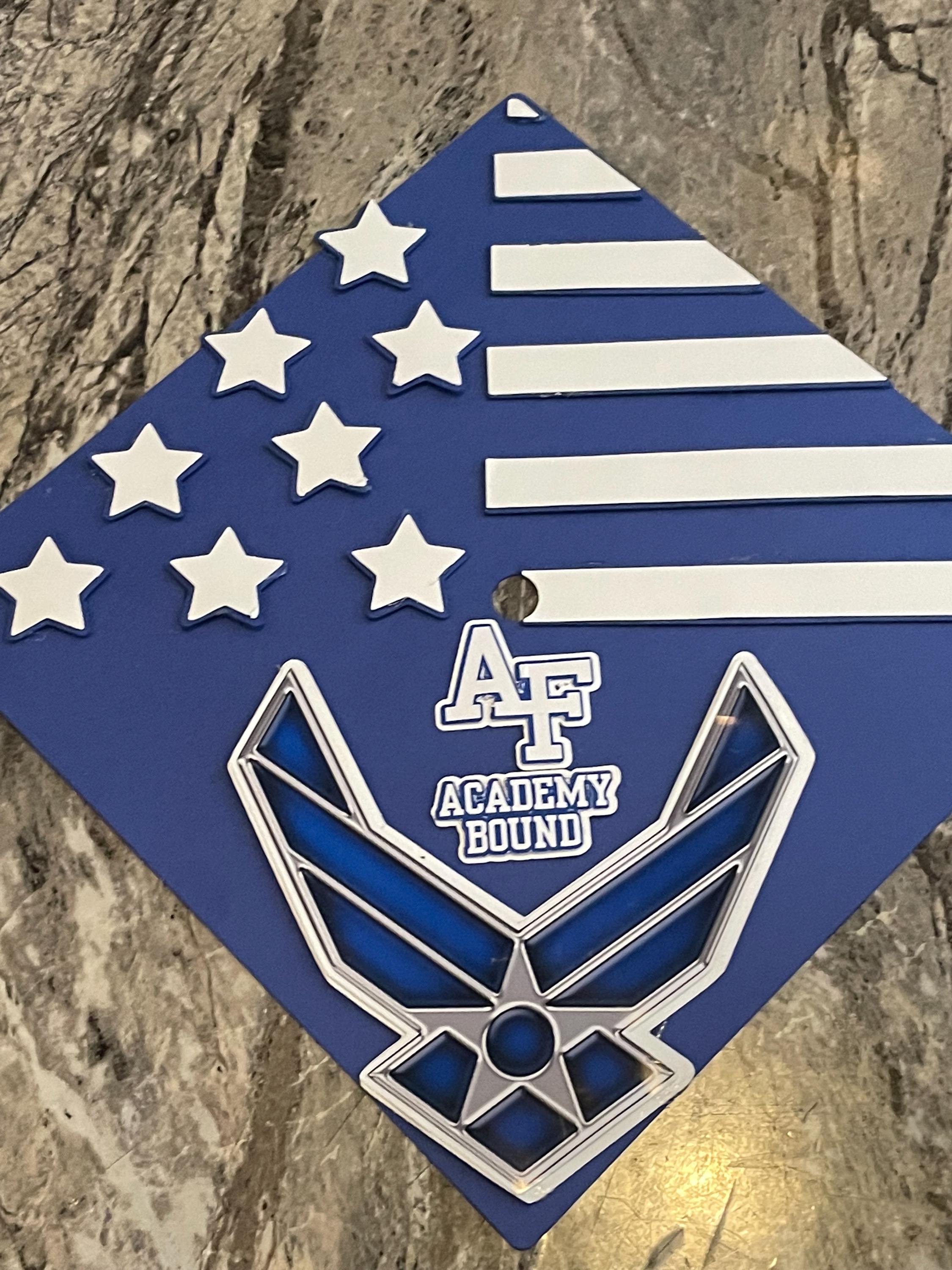 Airborne Graduation Cap Design Custom Graduation Cap Topper Air Force US Military - Etsy