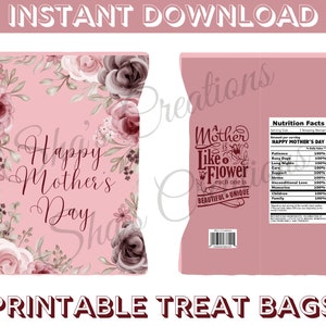 Printable Mother&#39;s Day Treat Bag