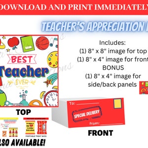 Printable Teacher Appreciation Box Labels