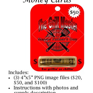 Printable Money Card