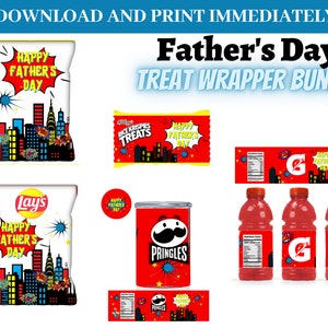 Printable Father's Day Treat Wrapper Bundle