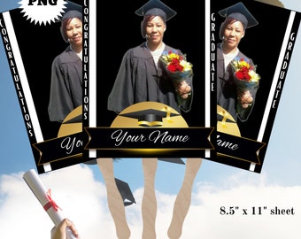 Graduation Fan Template Class of 2025 Printable