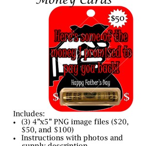 Printable Money Card