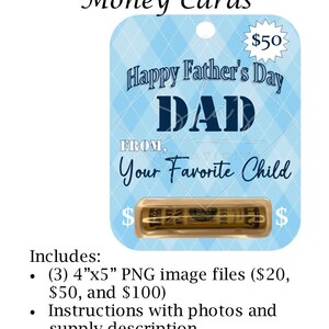 Printable Money Card