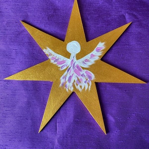 7 Pointed &#39;Faerie&#39; Star For Crystal Gridding
