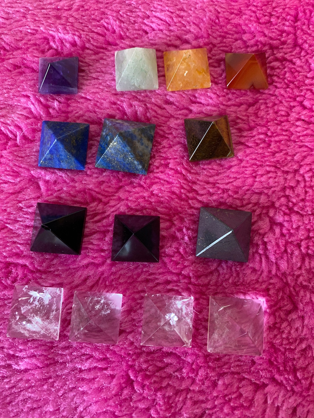 Mini Pyramids in Assorted Crystals - Etsy