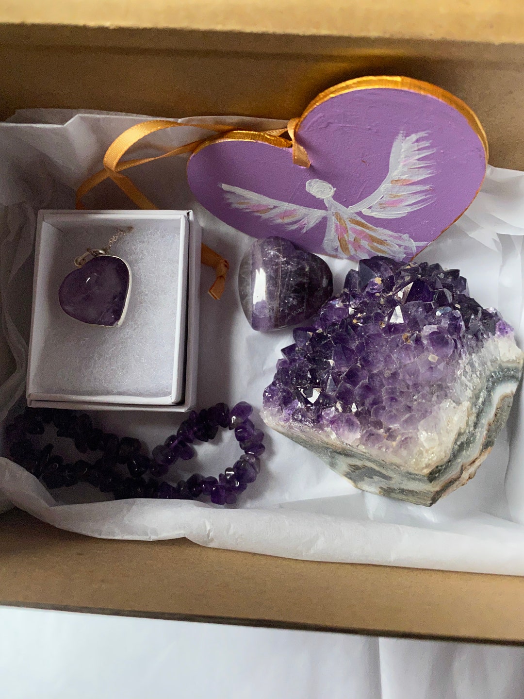 Amethyst Gift Box Excellent Crystals to Help Anyone Who is Very