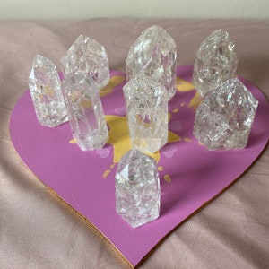 Beautiful Rainbow/Crackle Quartz Towers