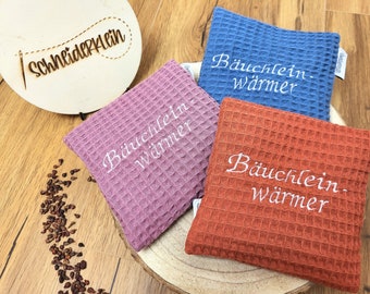 Wärmekissen "Bäuchleinwärmer", Traubenkernkissen für Babys, Körnerkissen, personalisiertes Geschenk zur Geburt