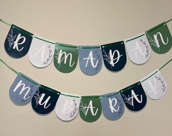 Printable Ramadan Mubarak Banner | Digital Download | Ramadan Decor Eid Decor Islamic Decor