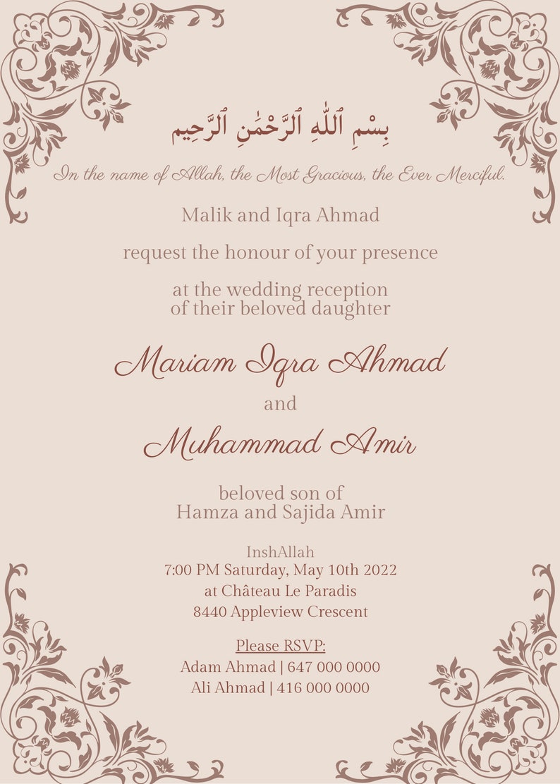 Muslim Wedding Invitation Printable Canva Template Shadi Etsy muslim-wedding-invitation-printable-canva-template-shadi-etsy