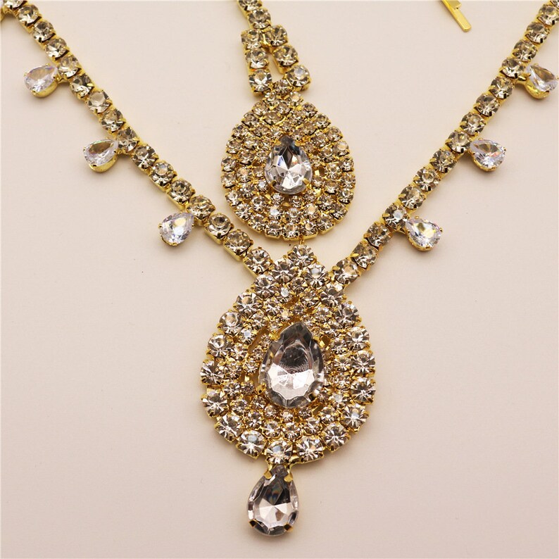 Luxury Crystal Head Chain Headpiece Forehead Teardrop Etsy