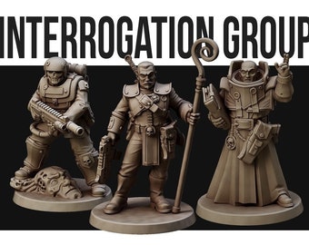 Imperial Interrogation Squad | 3D Printed Resin Miniature | By Red Pilgrim Miniatures