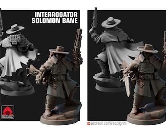 Imperial Interrogator Solomon Bane | 3D Printed Resin Miniature | By Red Pilgrim Miniatures