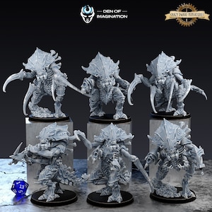 Hive Warriors | Alien Hive Kelth | 3D Printed Resin Miniature | By Den Of Imagination