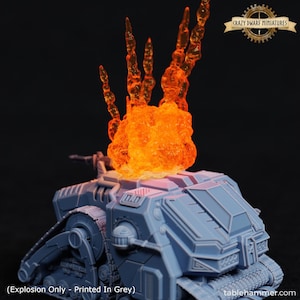 Explosion/Smoke FX | 3D Printed Resin Miniature | By Tablehammer